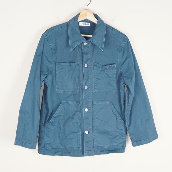 Rollas Denim Workwear Blue Button Shirt Jacket Womens Sz S - Picture 1 of 9